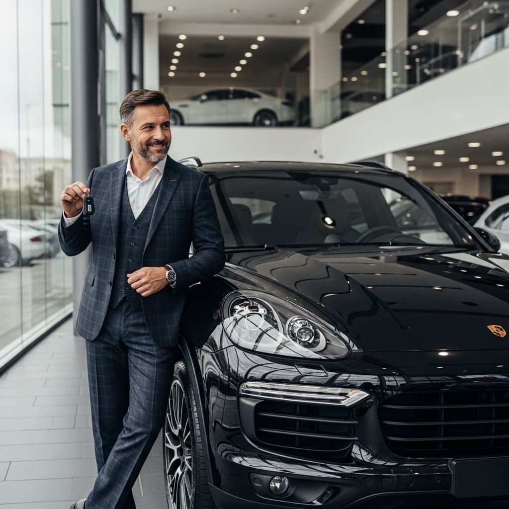 Tradycyjny salon samochodowy